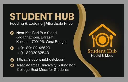 Student Hub hostel building view near Kingston College Barasat